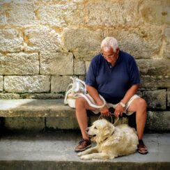 As a result, the dog saves life of neighbor.